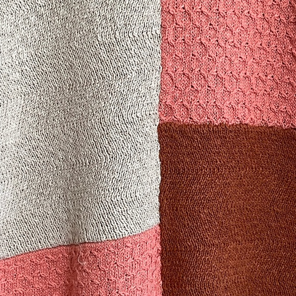 Free People Colorblock Knit Romper - Pink, Cream, and Brown - Picture 12 of 12